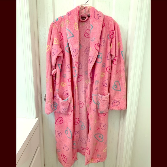 Sonoma Pink Hearts Bathrobe Girl14 - Picture 1 of 3